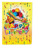 Happy Birthday Party Garden Flag Mailbox Decorative Yard Banner Outside Patio Artwork for Flower Beds, Garden Size, Multicolor