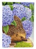Hedgehog & Hydrangea Garden Flag Mailbox Decorative Yard Banner Outside Patio Artwork for Flower Beds, Garden Size, Multicolor