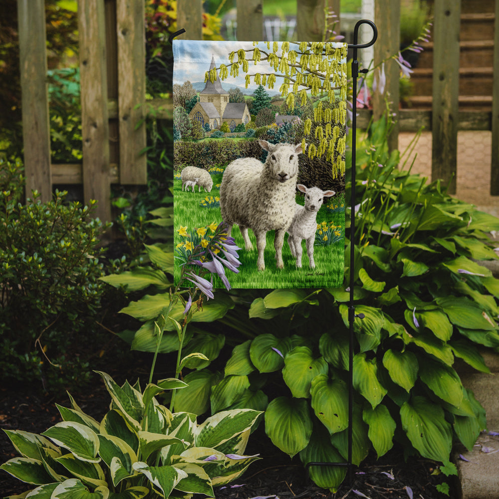 Sheep Garden Flag Mailbox Decorative Yard Banner Outside Patio Artwork for Flower Beds, Garden Size, Multicolor