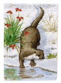 Otter by the Water Garden Flag Mailbox Decorative Yard Banner Outside Patio Artwork for Flower Beds, Garden Size, Multicolor