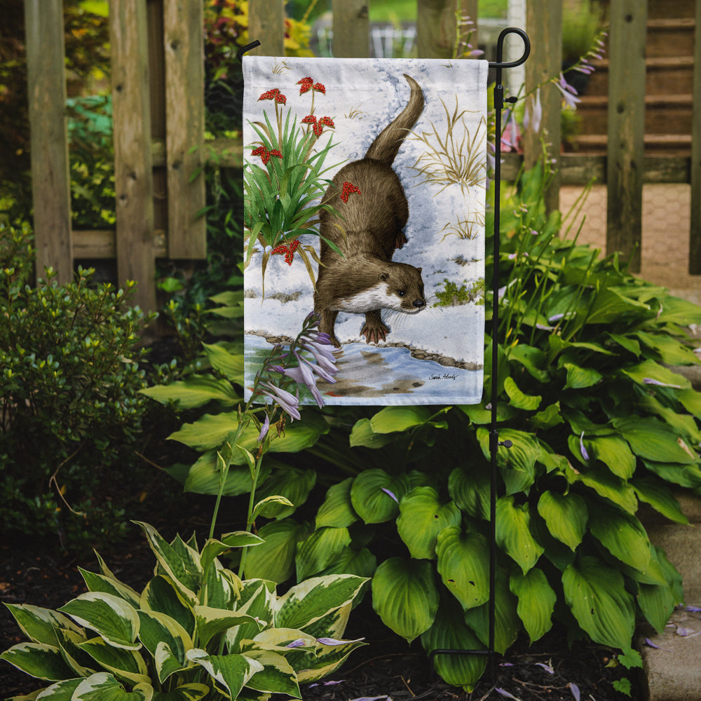 Otter by the Water Garden Flag Mailbox Decorative Yard Banner Outside Patio Artwork for Flower Beds, Garden Size, Multicolor