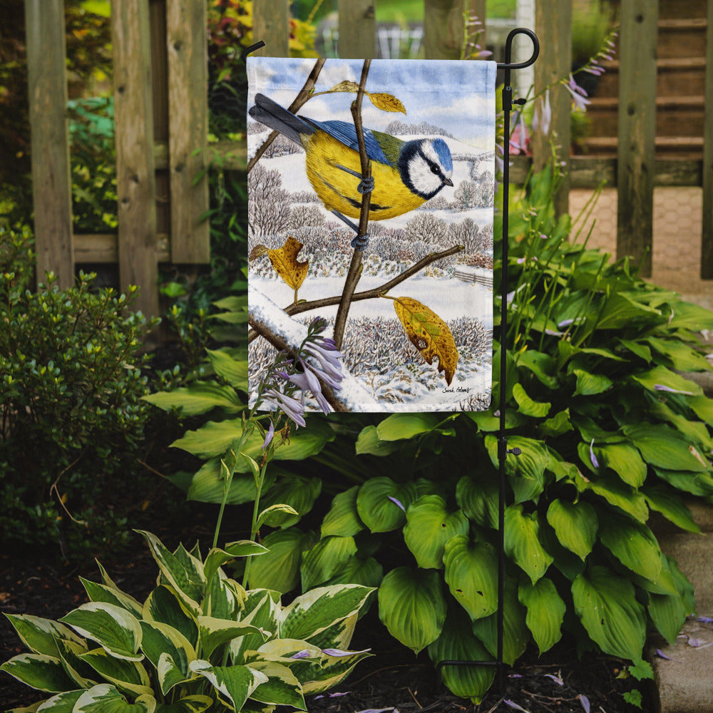Eurasian Blue Tits Bird Garden Flag Mailbox Decorative Yard Banner Outside Patio Artwork for Flower Beds, Garden Size, Multicolor