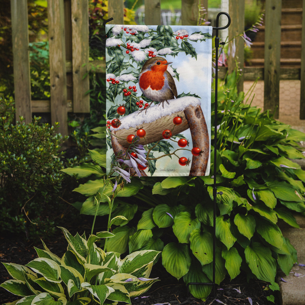 European Garden Robin Garden Flag Mailbox Decorative Yard Banner Outside Patio Artwork for Flower Beds, Garden Size, Multicolor