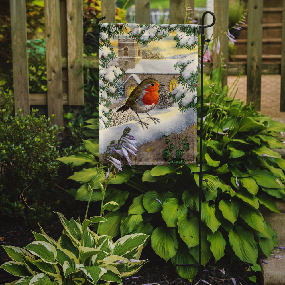 European Robin Waiting Garden Flag Mailbox Decorative Yard Banner Outside Patio Artwork for Flower Beds, Garden Size, Multicolor