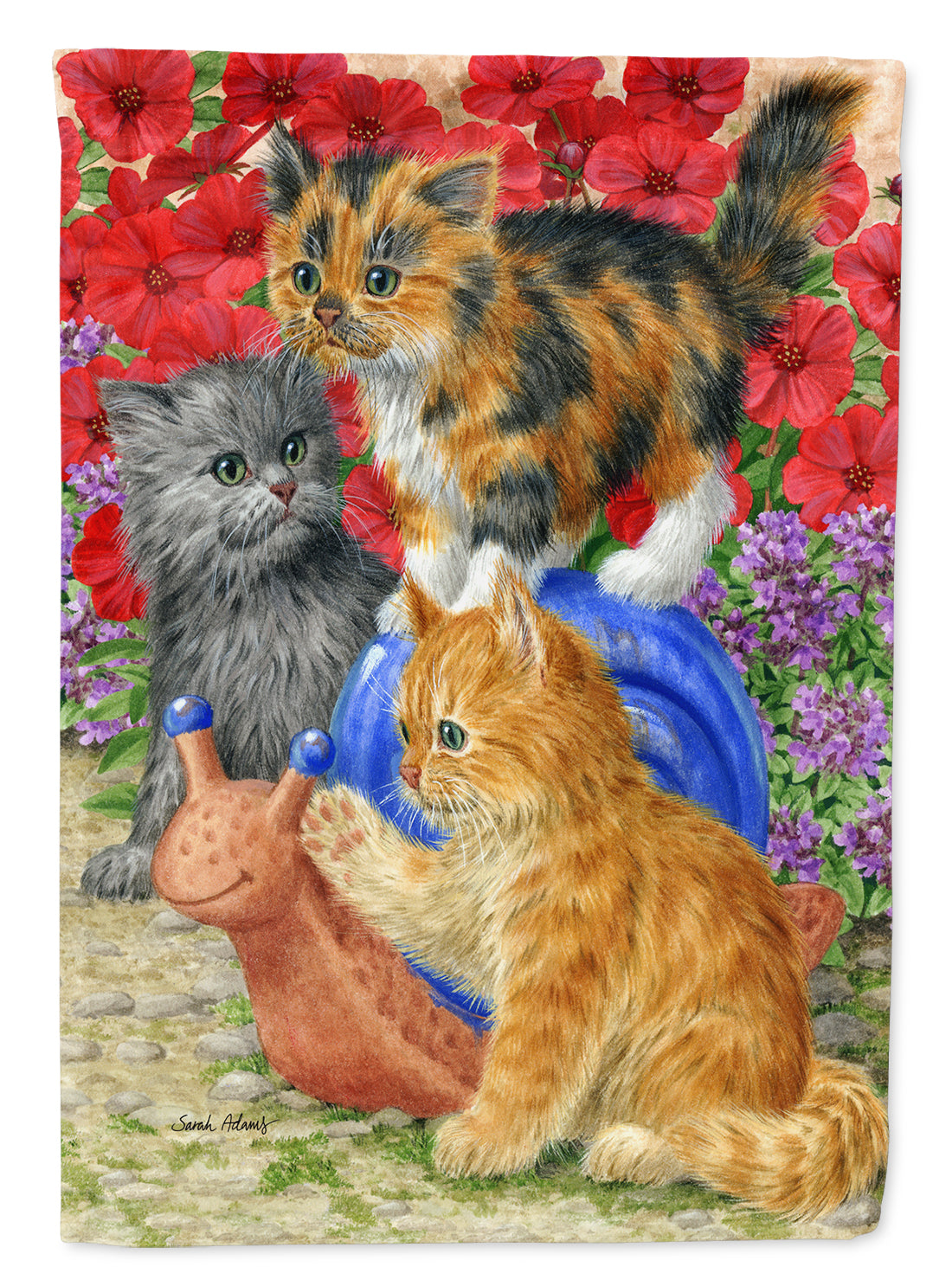 Kittens Garden Flag Mailbox Decorative Yard Banner Outside Patio Artwork for Flower Beds, Garden Size, Multicolor