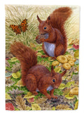 Red Squirrels Garden Flag Mailbox Decorative Yard Banner Outside Patio Artwork for Flower Beds, Garden Size, Multicolor