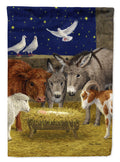 Nativity Scene with just animals Garden Flag Mailbox Decorative Yard Banner Outside Patio Artwork for Flower Beds, Garden Size, Multicolor