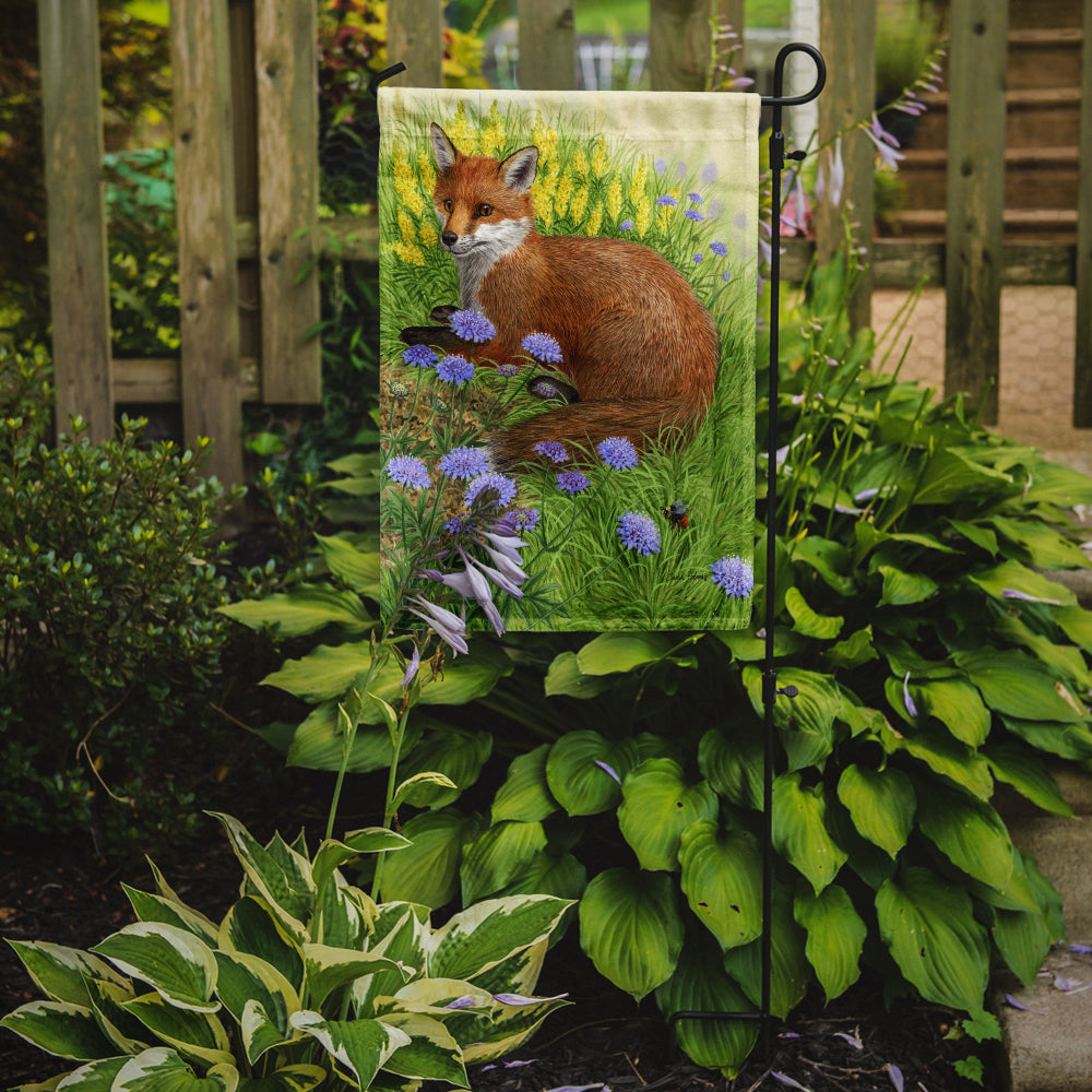 Springtime Fox Garden Flag Mailbox Decorative Yard Banner Outside Patio Artwork for Flower Beds, Garden Size, Multicolor