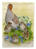 Partridge and Chicks Garden Flag Mailbox Decorative Yard Banner Outside Patio Artwork for Flower Beds, Garden Size, Multicolor