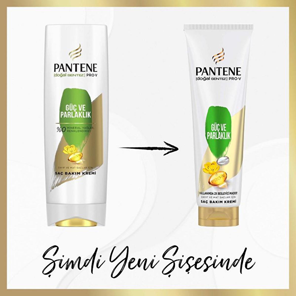 Pantene Doğal Sentez Hair Care Cream for Weak & Lifeless Hair - Nourishing, Strengthening & Shine - 9.30 fl oz