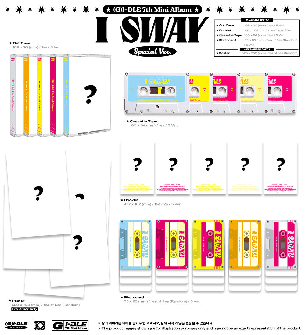 (G)I-DLE 7th Mini Album - I Sway (Special Ver Set)