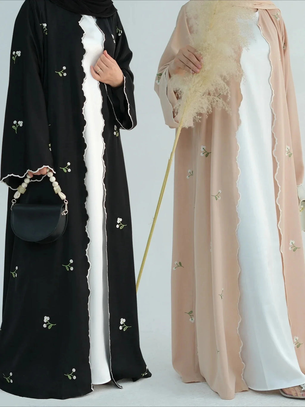 Abaya Embroidery Cardigan.