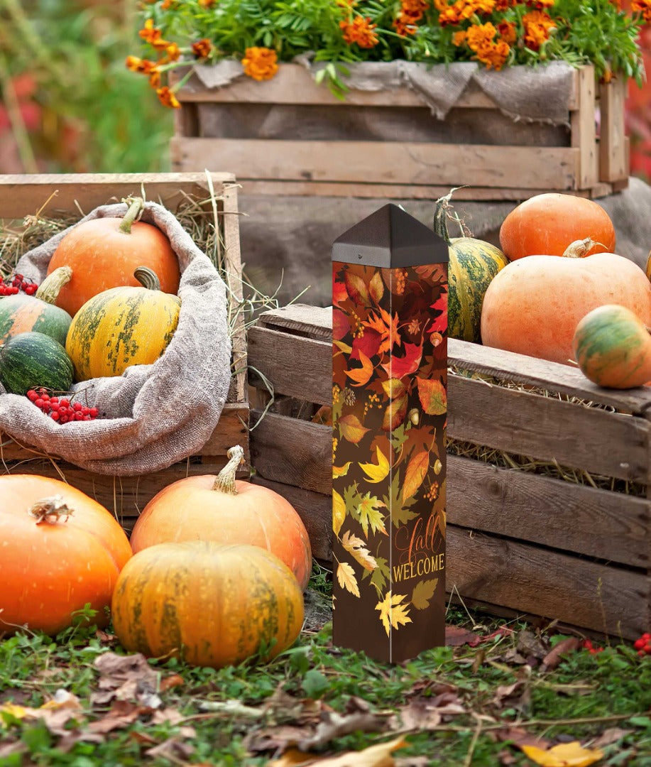 Abundant Leaves Art Pole 20 Inches