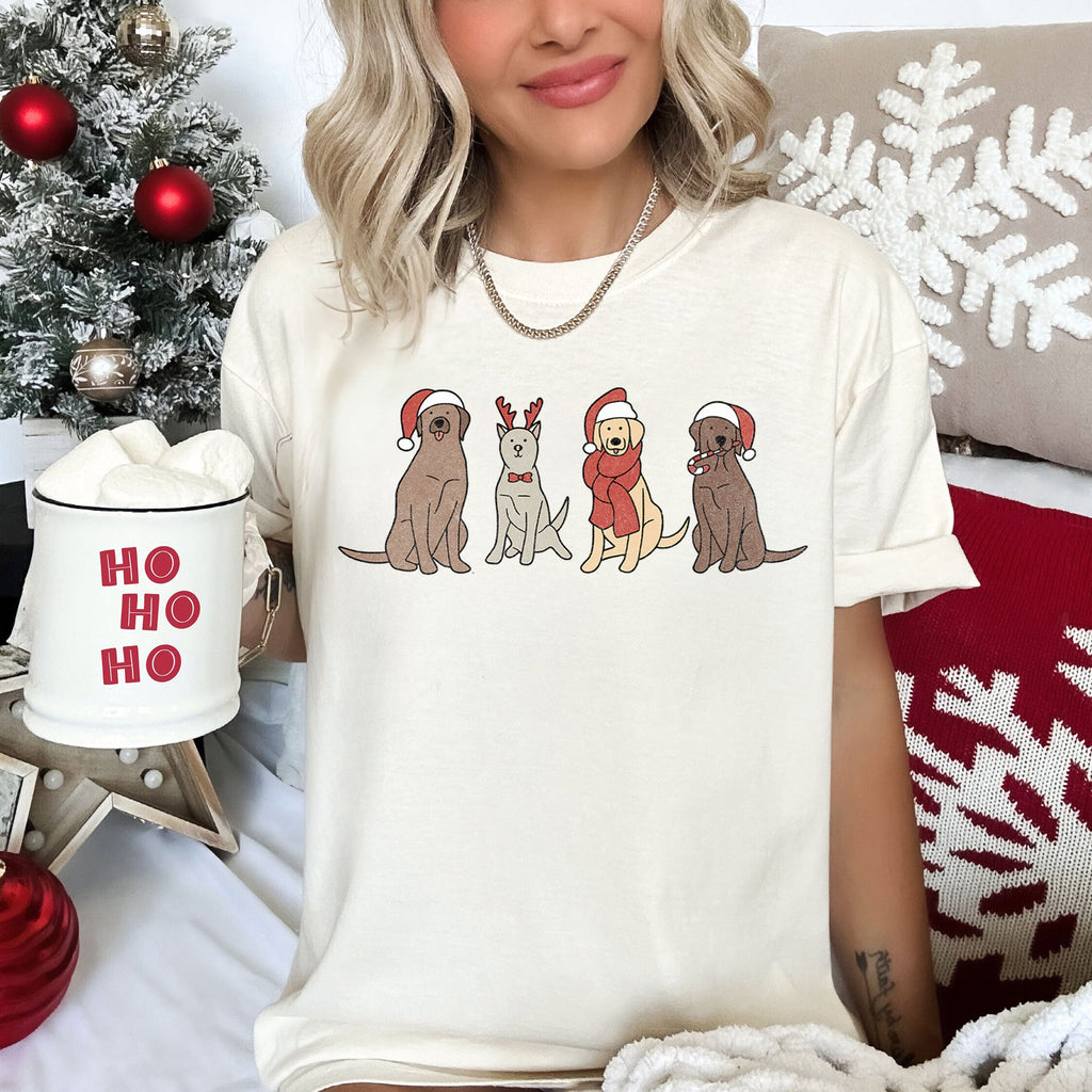 Christmas Cozy Vintage Holiday Cheer Festive Nightfall With Retro Florals And Rustic Charm Comfort Colors Tee