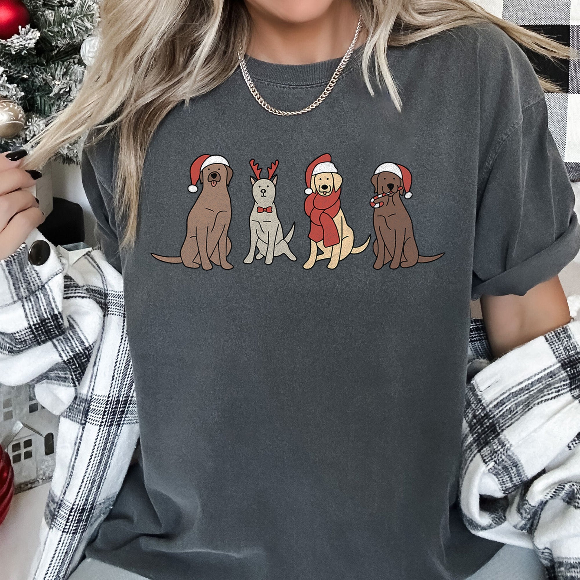 Christmas Cozy Vintage Holiday Cheer Festive Nightfall With Retro Florals And Rustic Charm Comfort Colors Tee