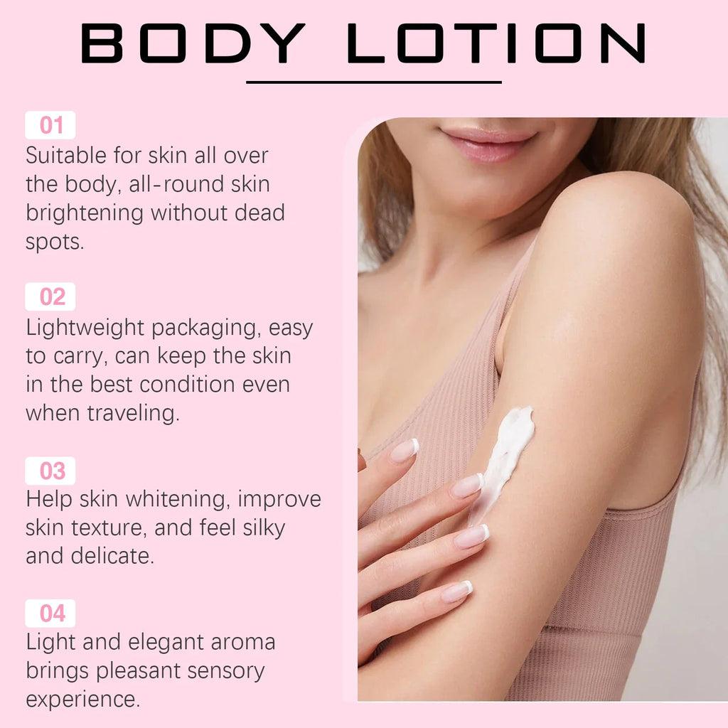 Oceaura Glowing Skin Body Lotion Moisturizing Smoothing Nourishing Skin Easy To Carry Reduce Dryness Brightening Tone Body Cream