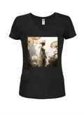 Alien Beauty Juniors V Neck T-Shirt