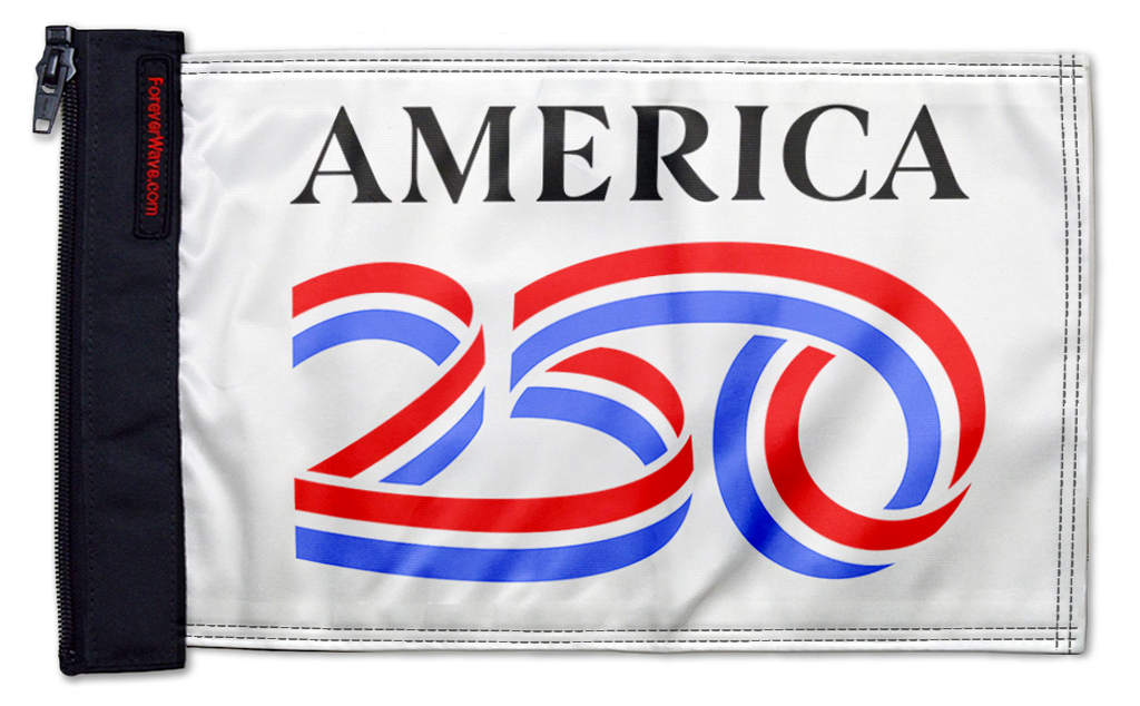 America 250 12"x18" Forever Wave Flag