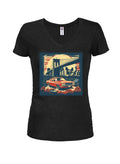 American Journey Car Juniors V Neck T-Shirt