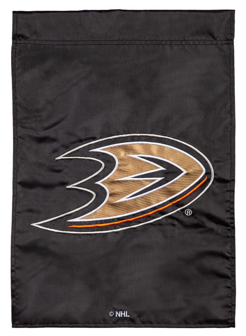 Anaheim Ducks Garden Flag 2 Sided Applique Logo