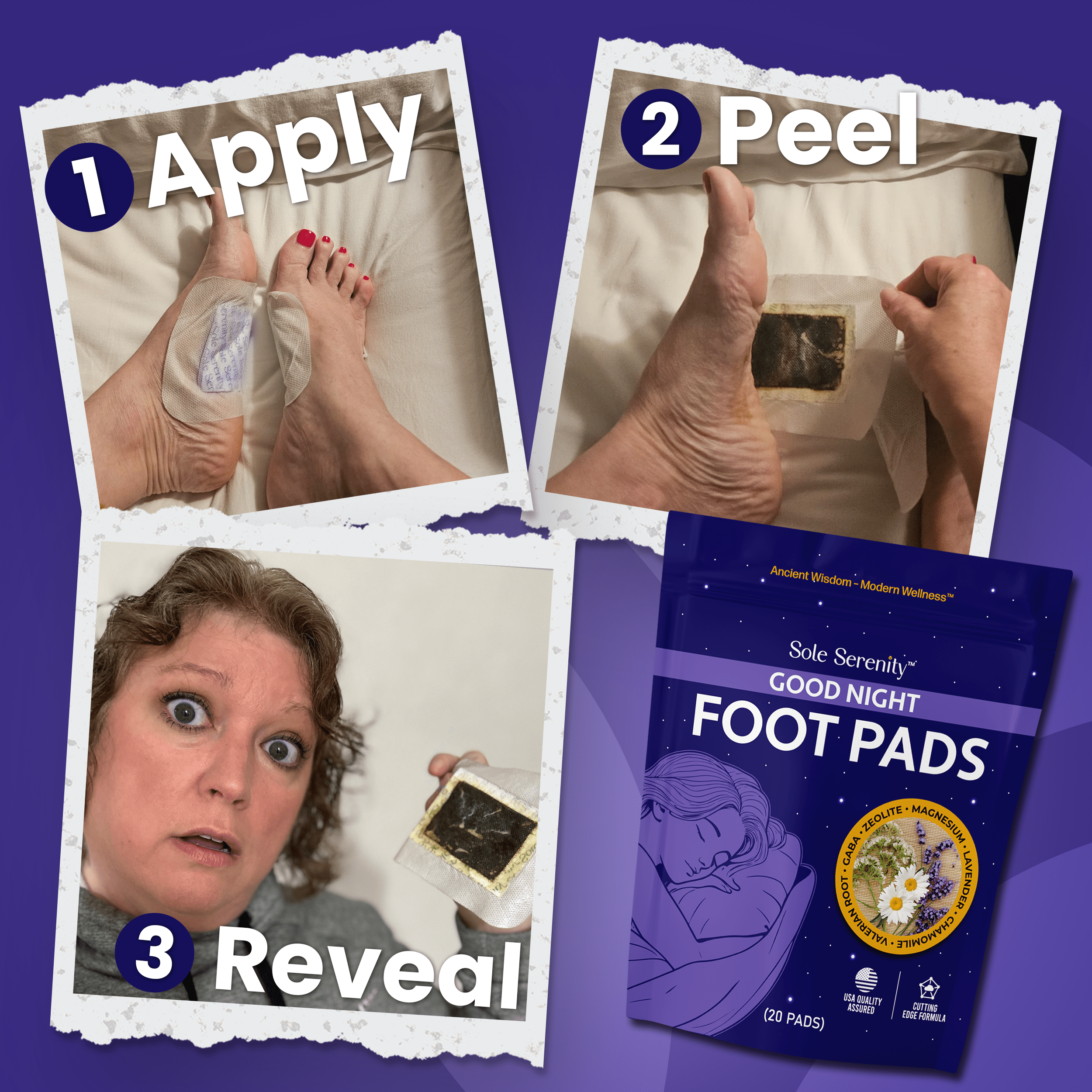 Vital Minerals + Good Night Sleep Foot Pads – 2 Pack Bundle