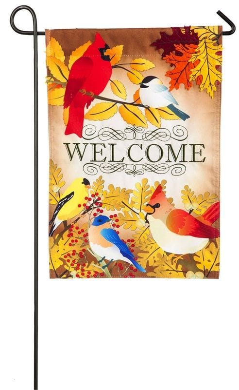Autumn Song Bird 2 Sided Fall Garden Flag