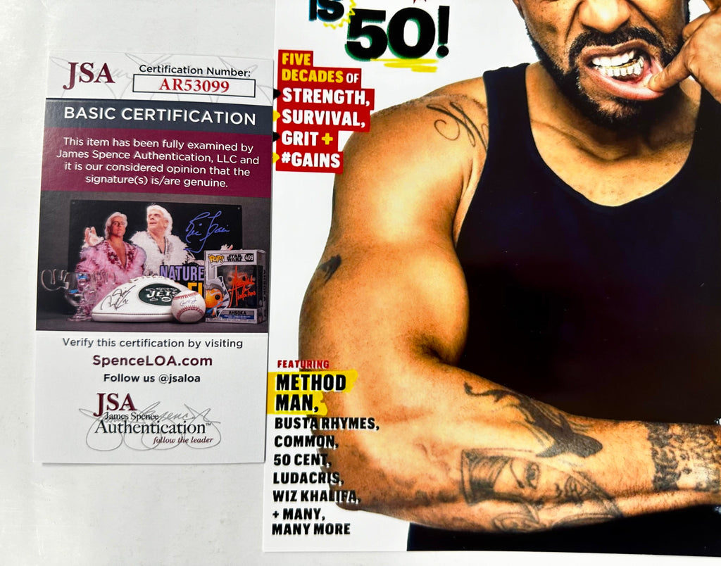 Rapper Method Man Signed Mens Health Hip Hop 8x10 Photo With JSA COA Wu-Tang