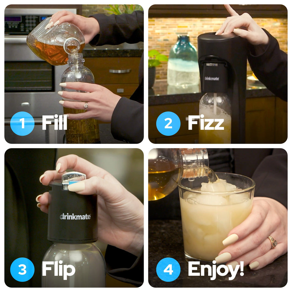 OmniFizz Sparkling Water and Soda Maker - Machine Only (CO2 Not Included)