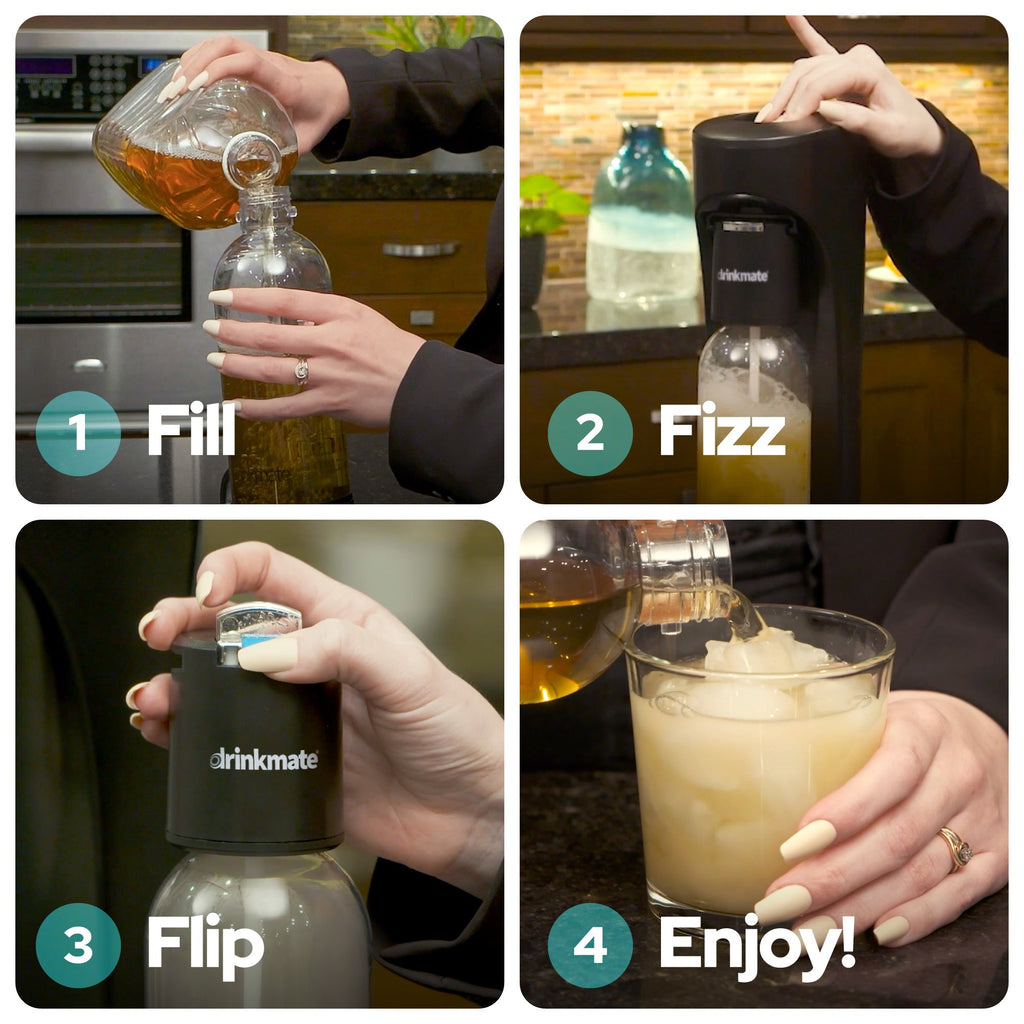 OmniFizz Sparkling Water and Soda Maker - Machine Only (CO2 Not Included)