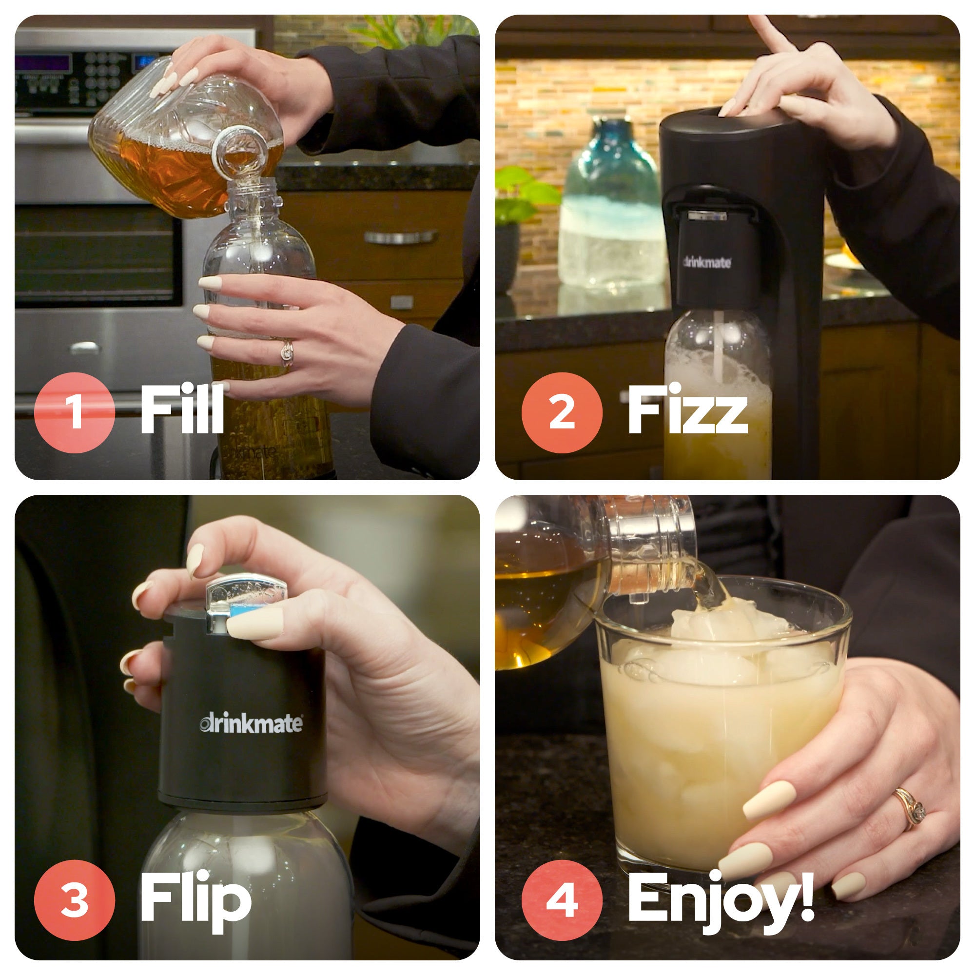 OmniFizz Sparkling Water and Soda Maker - Machine Only (CO2 Not Included)