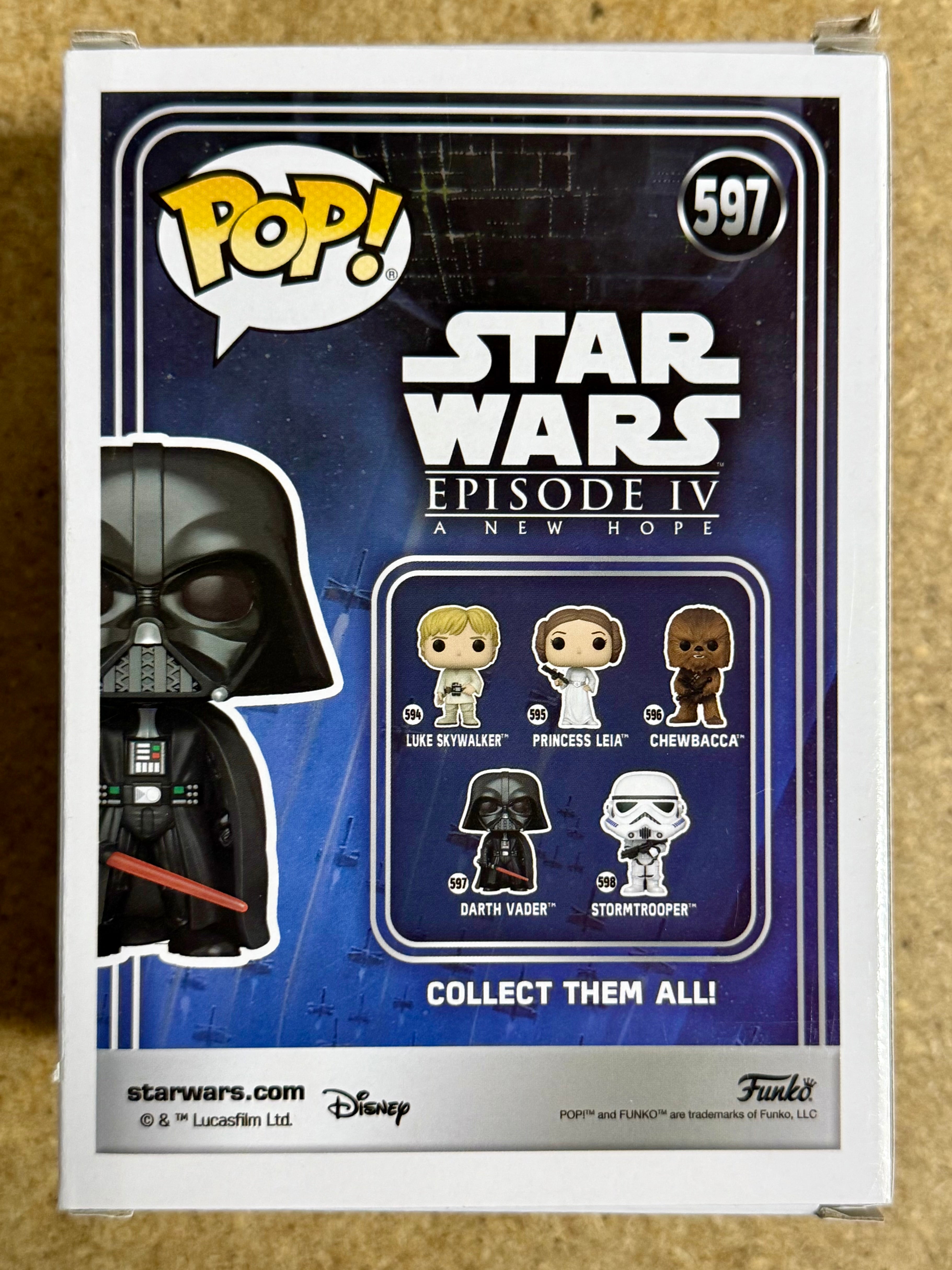 Funko Pop! Classic Darth Vader #597 Star Wars Classics 2022 A New Hope