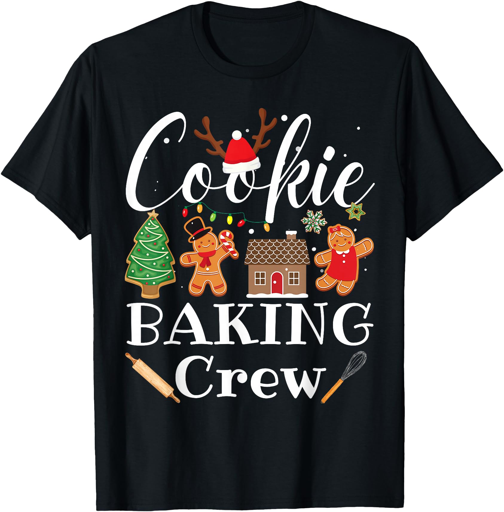 Cookie Baking Crew Family Baking Team T-Shirt - Trendy Graphic Unisex