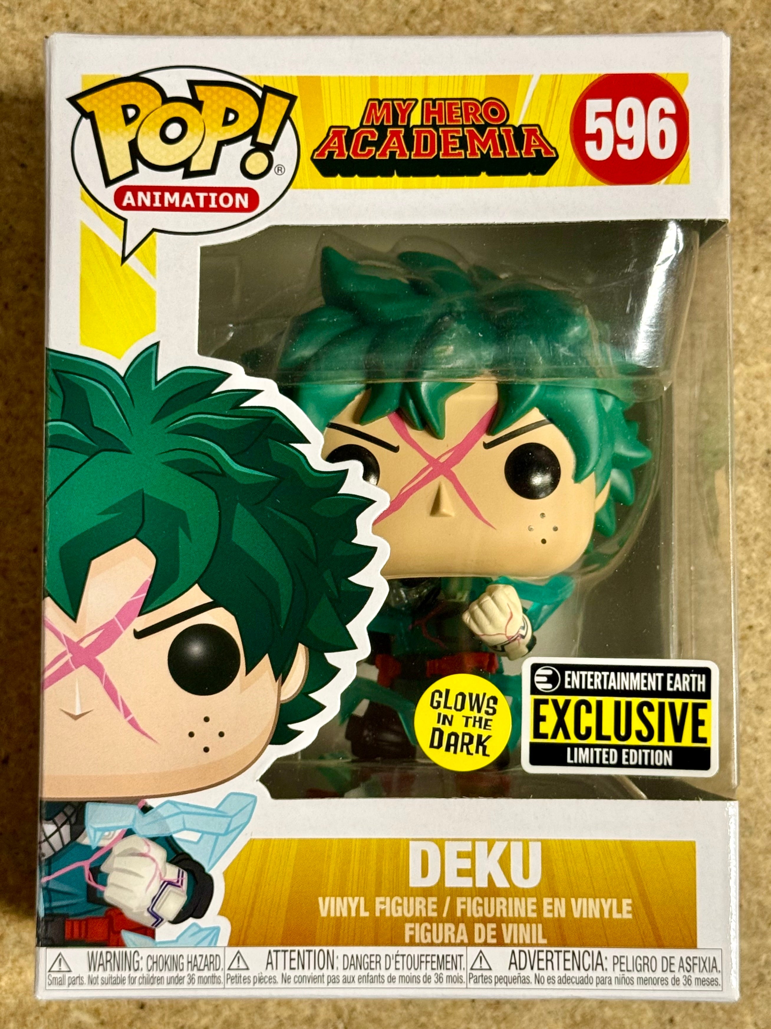 Funko Pop! Deku (Full Cowling) #596 My Hero Academia MHA 2019 EE Glow Exclusive