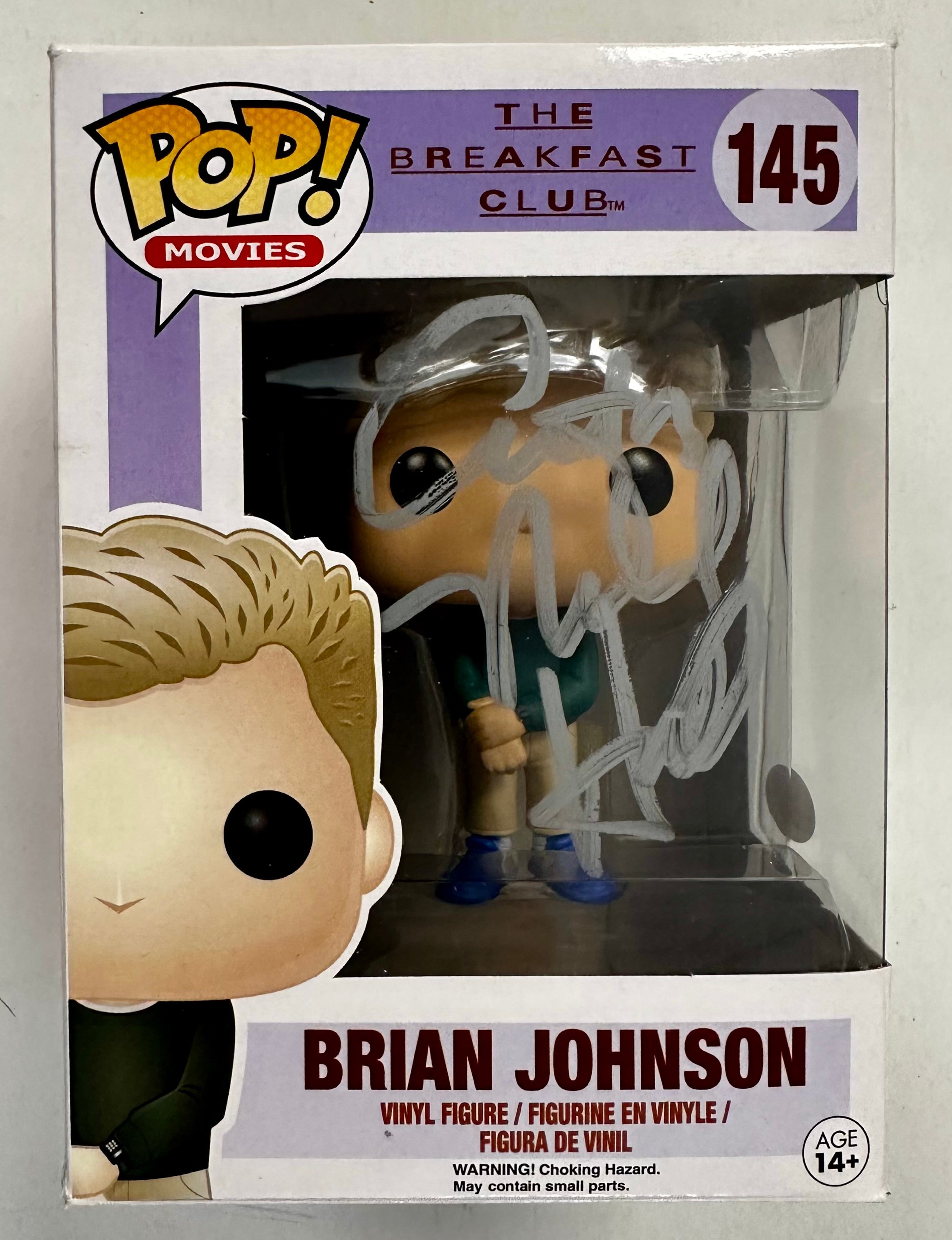 Anthony Michael Hall Signed Brian Johnson Breakfast Club Funko Pop! #145 JSA COA