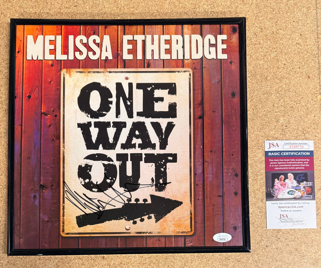 Melissa Ethridge Signed & Framed “One Way Out” Vinyl With JSA COA