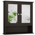 Bathroom Wall Mount Mirror Cabinet Organizer-Gray