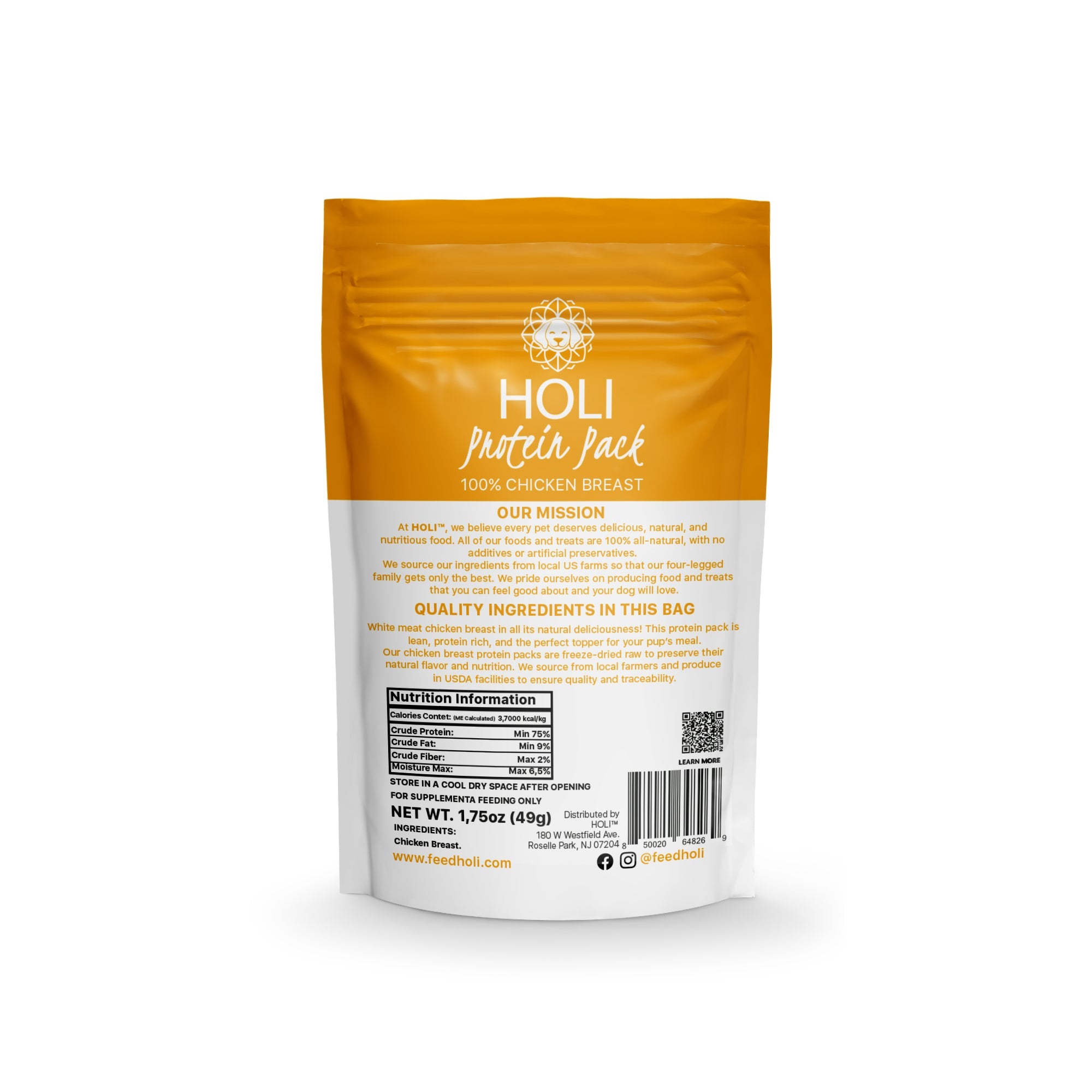 Chicken Breast Dog Food Topper - Freeze Dried - Single Ingredient