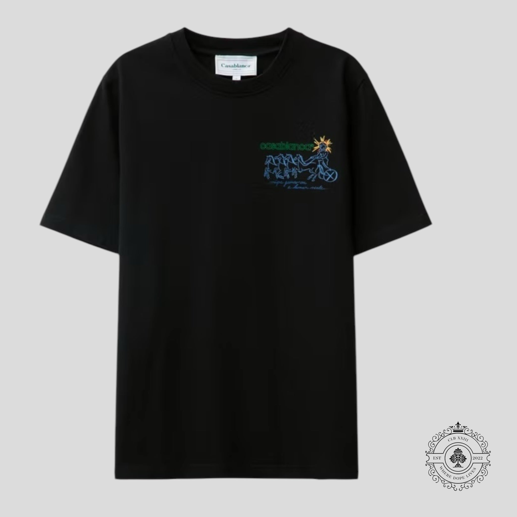 Casablanca Pentathlon Tee in Black