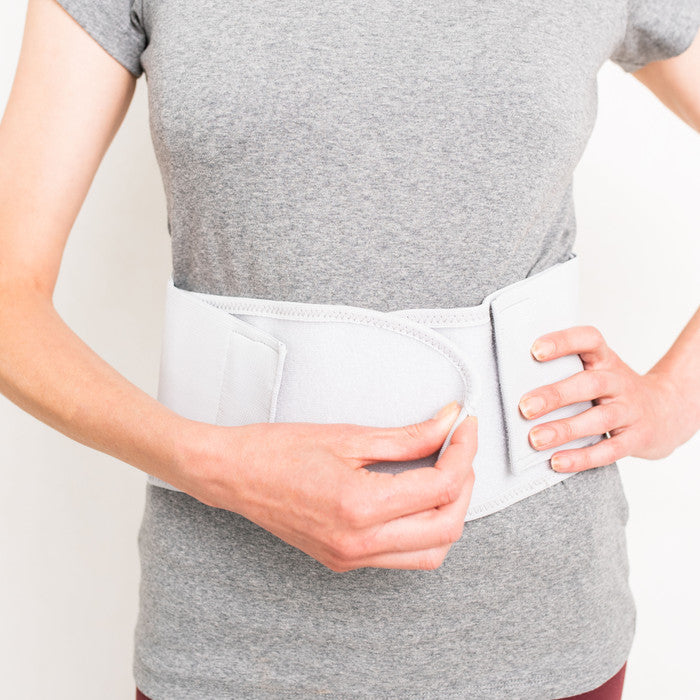 ObusForme Women's Back Support Belt - Light Grey, Medium/Large - Posture & Lower Back Pain Relief
