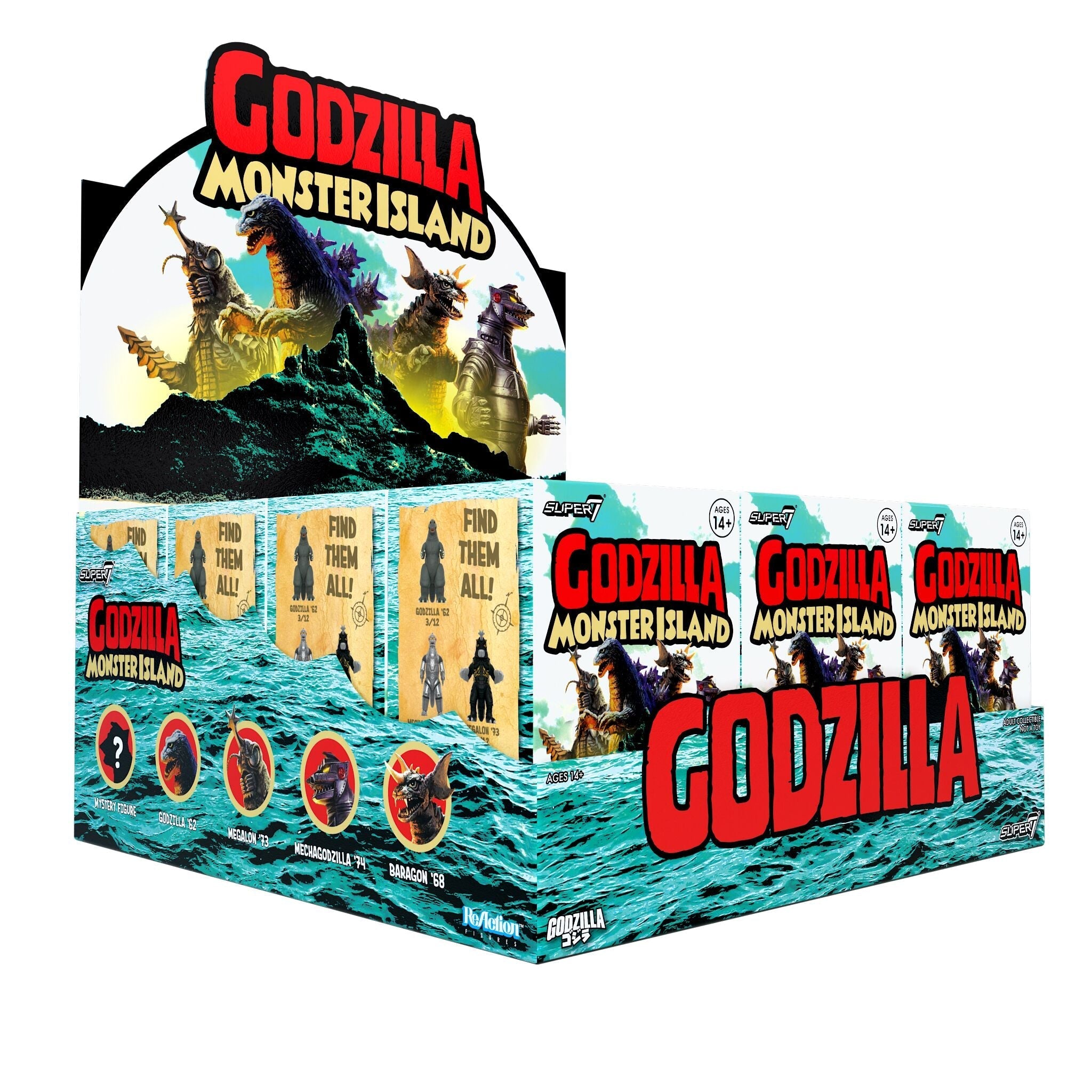 Super7 x Toho Blind Box Wave 07 (Monster Island) - Blind Box Flat