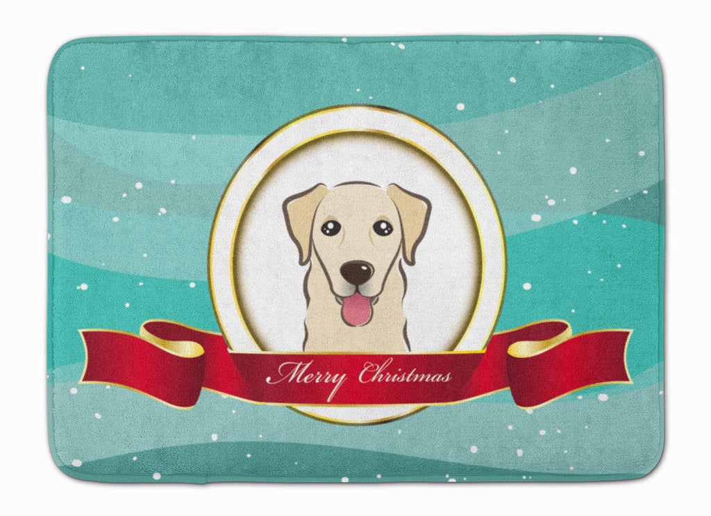 Golden Retriever Merry Christmas Memory Foam Kitchen Mat Machine Washable Anti-Fatigue Cushion Comfort Bath or Kitchen Rug