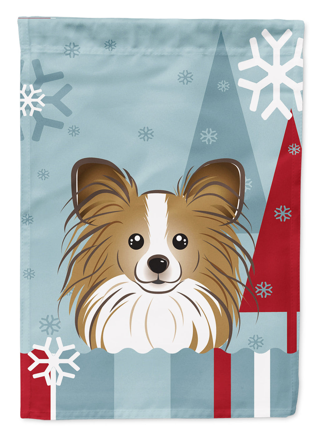 Winter Holiday Papillon Garden Flag Mailbox Decorative Yard Banner Outside Patio Artwork for Flower Beds, Garden Size, Multicolor