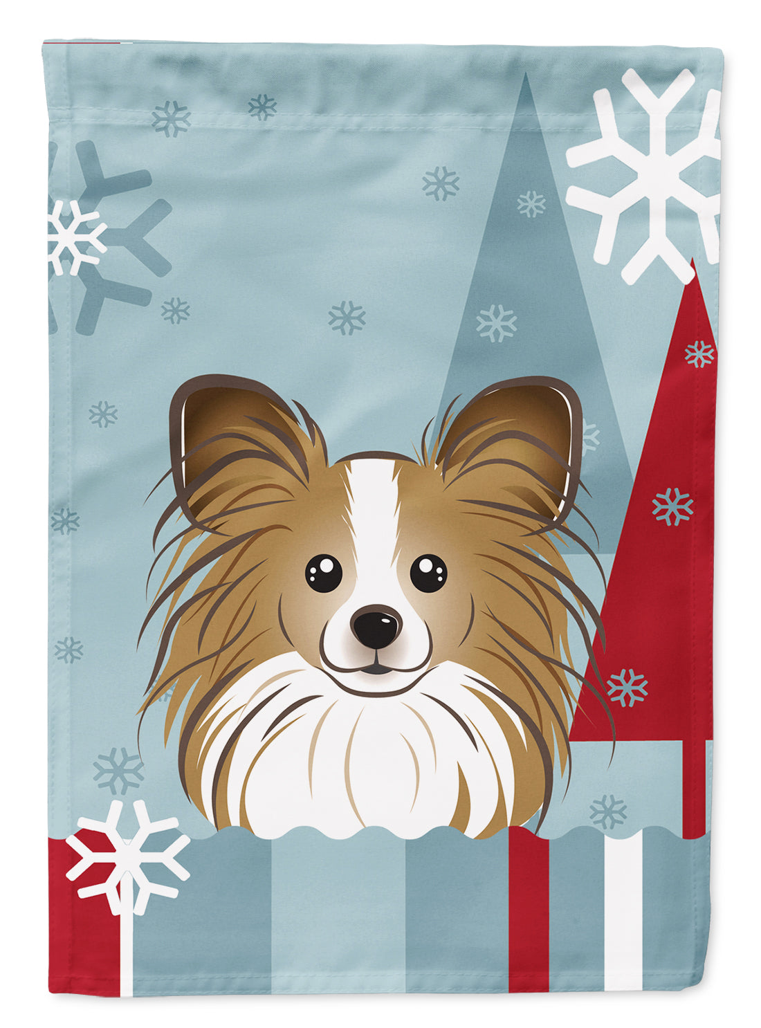 Winter Holiday Papillon Garden Flag Mailbox Decorative Yard Banner Outside Patio Artwork for Flower Beds, Garden Size, Multicolor