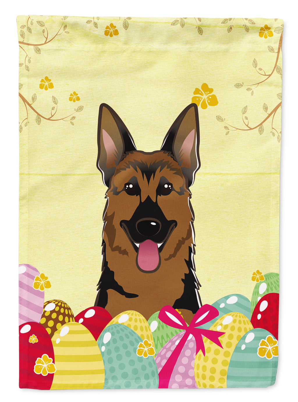 German Shepherd Easter Egg Hunt Garden Flag Mailbox Decorative Yard Banner Outside Patio Artwork for Flower Beds, Garden Size, Multicolor