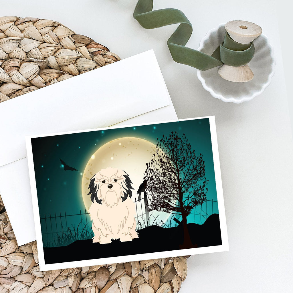 Halloween Scary Lowchen Greeting Cards Pack of 8 Blank Cards with Envelopes Whimsical A7 Size 5x7