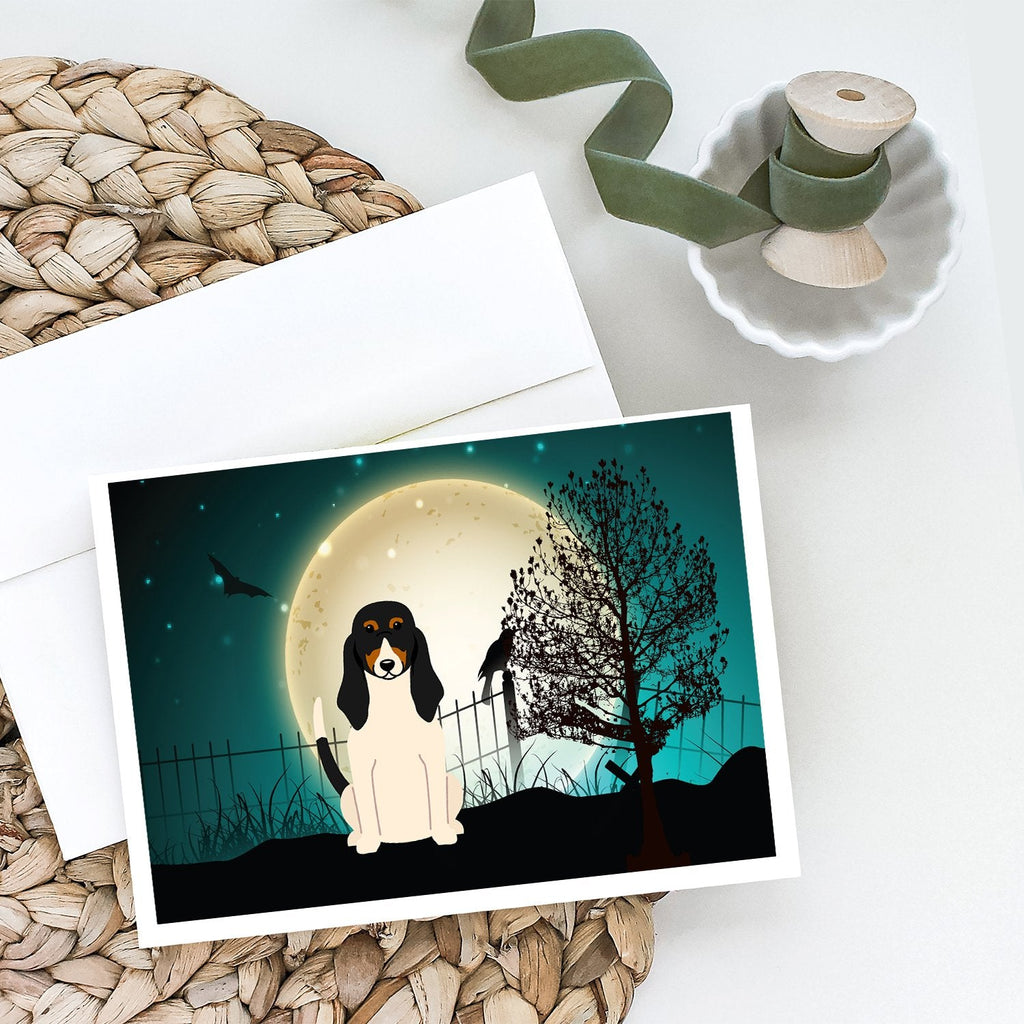 Halloween Scary Swiss Hound Greeting Cards Pack of 8 Blank Cards with Envelopes Whimsical A7 Size 5x7