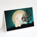 Halloween Scary Soft Coated Wheaten Terrier Greeting Cards Pack of 8 Blank Cards with Envelopes Whimsical A7 Size 5x7