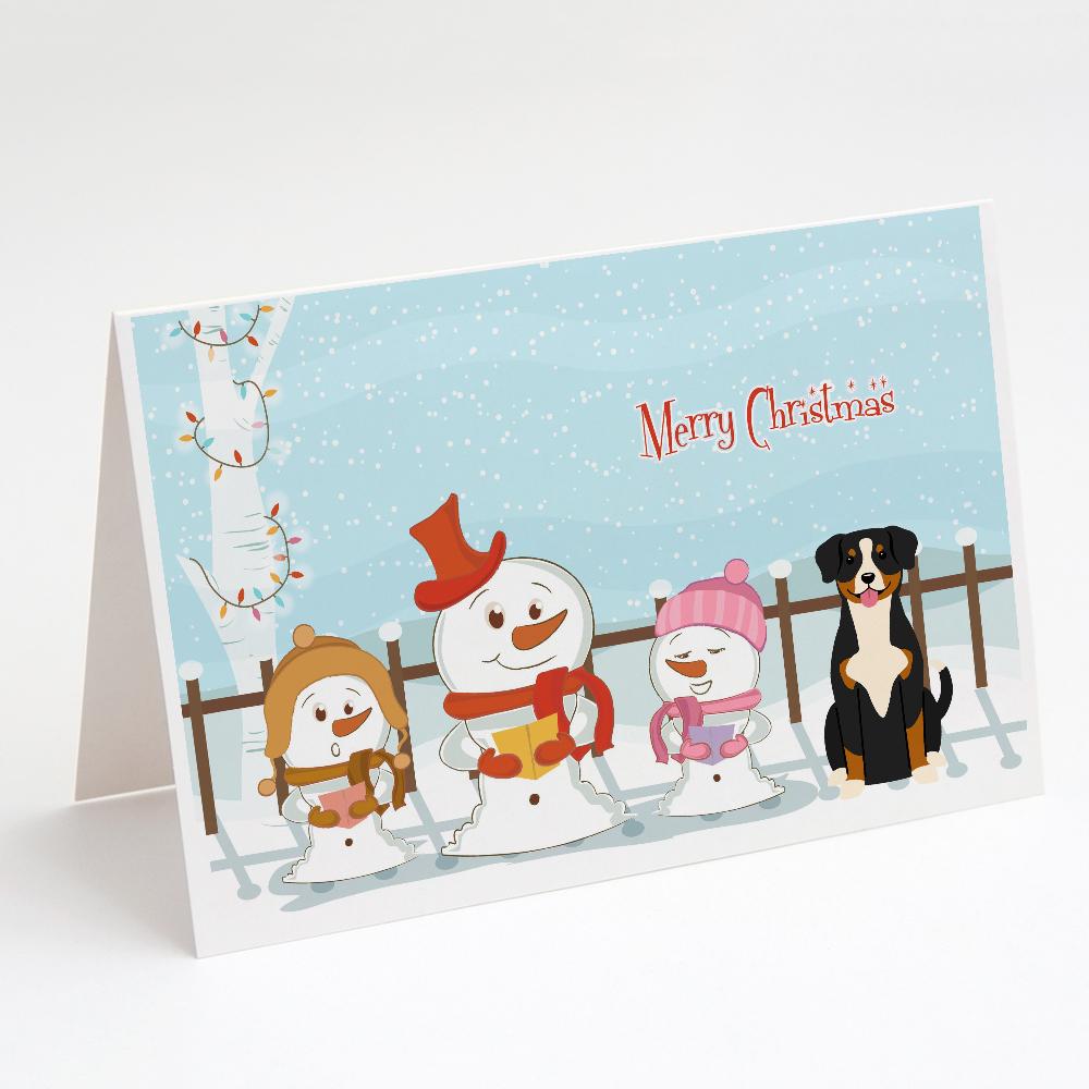 Merry Christmas Carolers Entlebucher Greeting Cards Pack of 8 Blank Cards with Envelopes Whimsical A7 Size 5x7