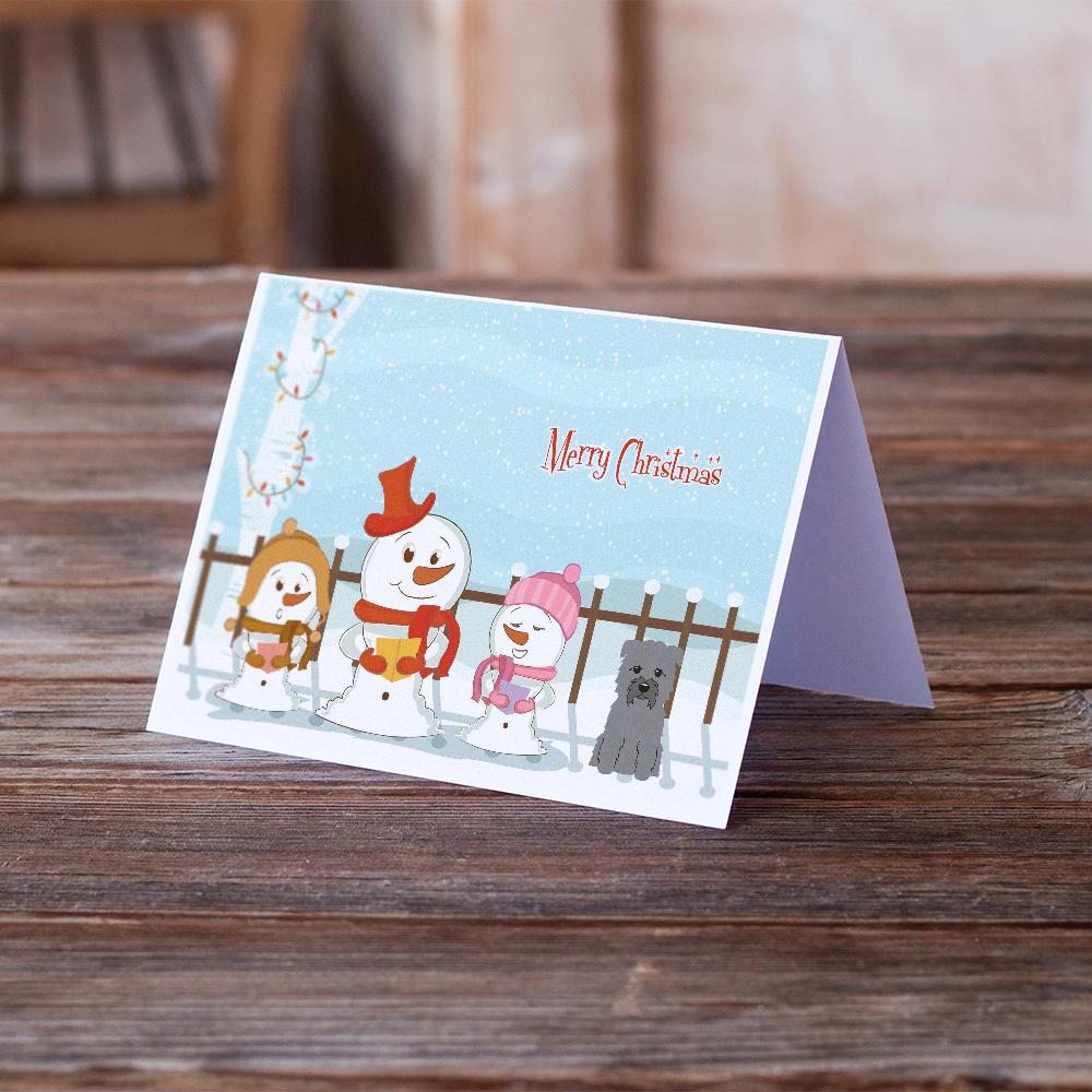 Merry Christmas Carolers Glen of Imal Grey Greeting Cards Pack of 8 Blank Cards with Envelopes Whimsical A7 Size 5x7