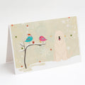 Christmas Presents between Friends South Russian Sheepdog Greeting Cards Pack of 8 Blank Cards with Envelopes Whimsical A7 Size 5x7